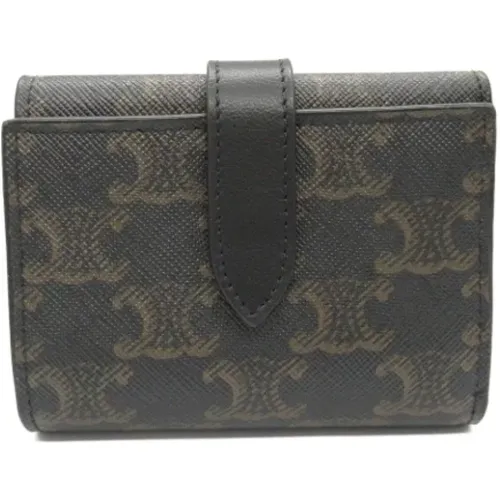 Pre-owned Wallets, female, , Size: ONE SIZE Pre-owned Canvas wallets - Celine Vintage - Modalova