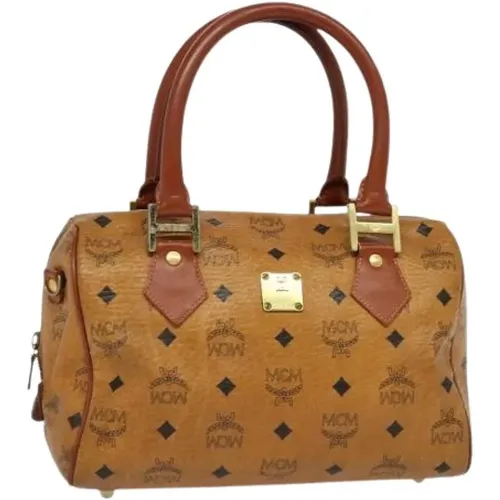 Pre-owned Handbags, female, , Size: ONE SIZE Pre-owned Canvas Handbag - MCM Pre-owned - Modalova