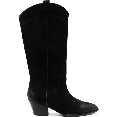 Leather Knee-Length Boots , female, Sizes: 6 UK, 3 UK - Ash - Modalova