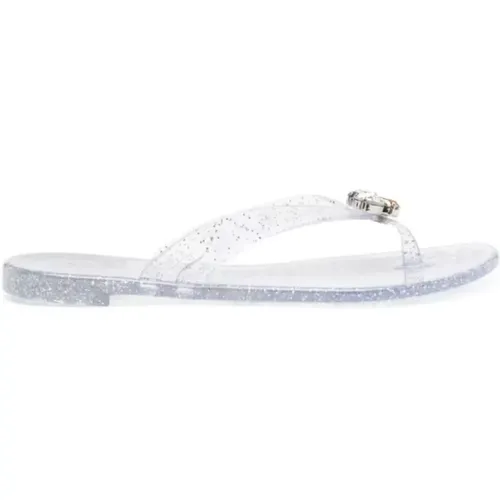 Flip Flops, female, , Size: 8 US Silver Flip Flops - Casadei - Modalova