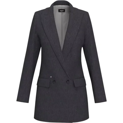 Grauer Flanell-Blazer Quiet Luxury Kollektion - Marella - Modalova