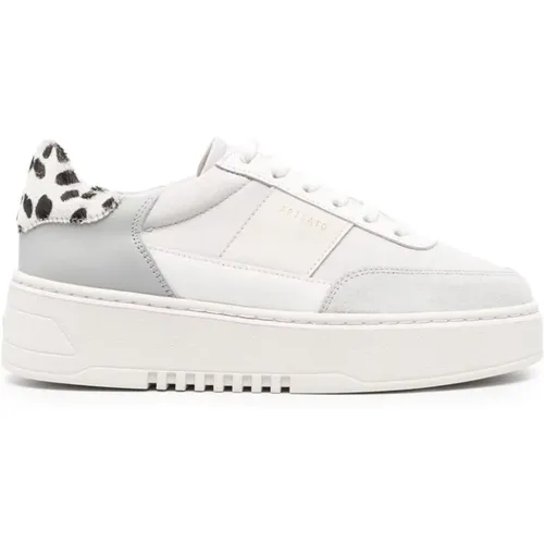 Grau/Weiße Panel Sneakers mit Logo-Print - Axel Arigato - Modalova