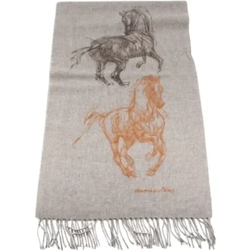 Pre-owned Wool scarves , female, Sizes: ONE SIZE - Hermès Vintage - Modalova