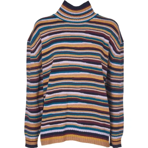 Gestreifter Strickpullover , Damen, Größe: M - PS By Paul Smith - Modalova