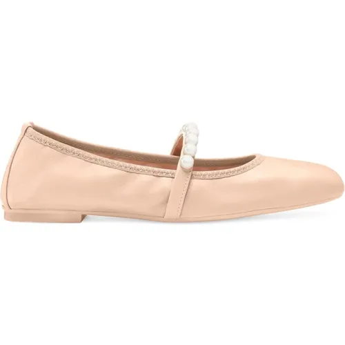 Ballerinas,Perlenverzierte Ballerina,Ballettflats mit Perlenverzierung,Perlenverzierte Ballettflats - Stuart Weitzman - Modalova