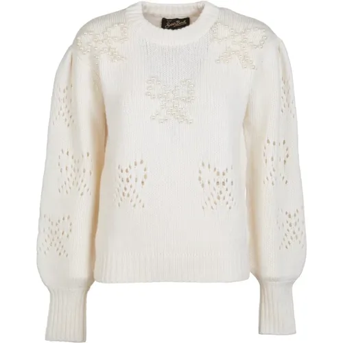 Sweaters with Magic Pearls , female, Sizes: M, S - Saint Barth - Modalova