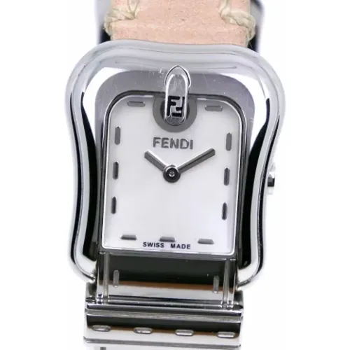 Pre-owned Watches, female, , Size: ONE SIZE Pre-owned Stainless Steel watches - Fendi Vintage - Modalova