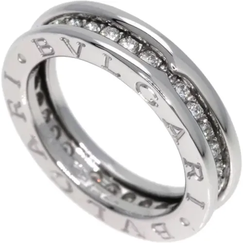 Pre-owned Jewellery, female, , Size: ONE SIZE Pre-owned White Gold rings - Bvlgari Vintage - Modalova