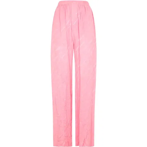 Seidenlogo Rosa Hose Balenciaga - Balenciaga - Modalova