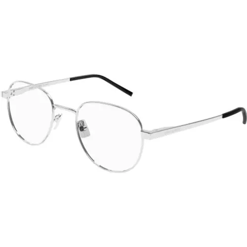 SL 555 OPT Silver Transparent Sunglasses , unisex, Sizes: 48 MM - Saint Laurent - Modalova