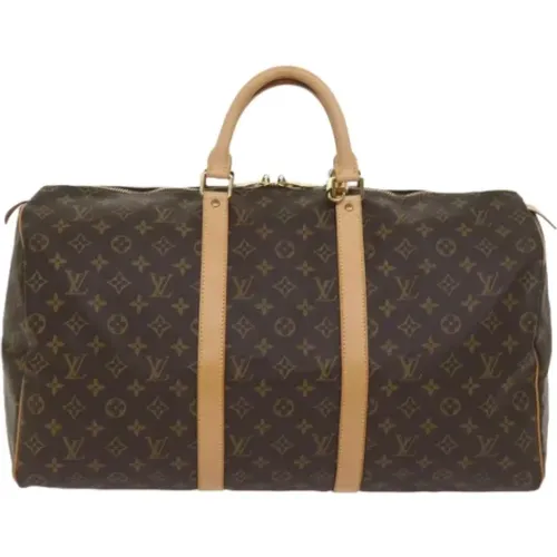 Pre-owned Weekend Bags, female, , Size: ONE SIZE Pre-owned Canvas handbags - Louis Vuitton Vintage - Modalova