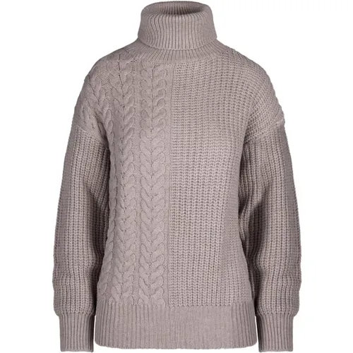 Cable Knit Turtleneck , female, Sizes: M, XL, L - BomBoogie - Modalova