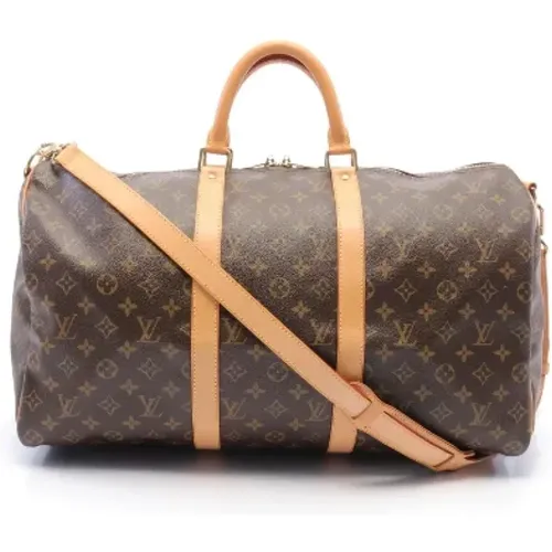 Pre-owned Weekend Bags, female, , Size: ONE SIZE Pre-owned Canvas travel-bags - Louis Vuitton Vintage - Modalova