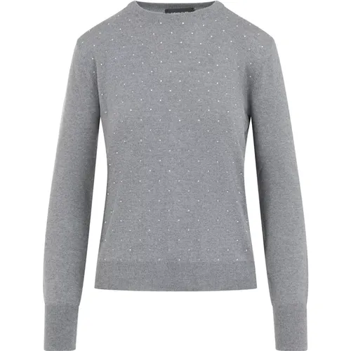 Grauer Pullover Aw24 Damenbekleidung , Damen, Größe: M - Fabiana Filippi - Modalova