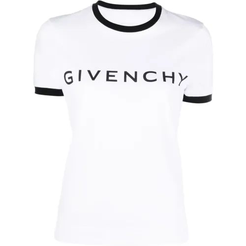 T-Shirts, female, , Size: L Two-tone T-Shirt - Givenchy - Modalova