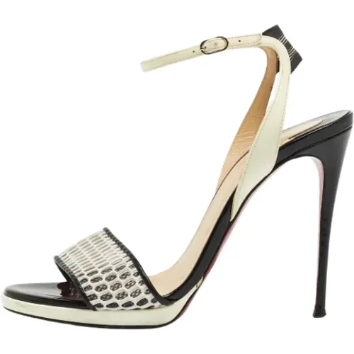Pre-owned Gittergewebe sandals , Damen, Größe: 37 1/2 EU - Christian Louboutin Pre-owned - Modalova