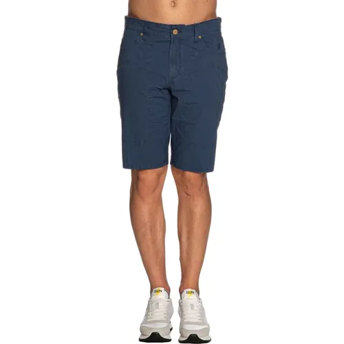 Blaue Casual Bermuda Shorts , Herren, Größe: W29 - Jeckerson - Modalova