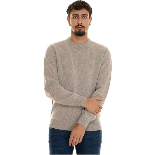 Wollpullover mit Ellbogenpatches , Herren, Größe: XL - Barbour - Modalova