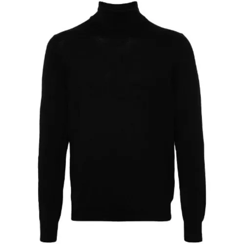 Turtlenecks, male, , Size: 2XL Wool Turtleneck Sweater - Tagliatore - Modalova