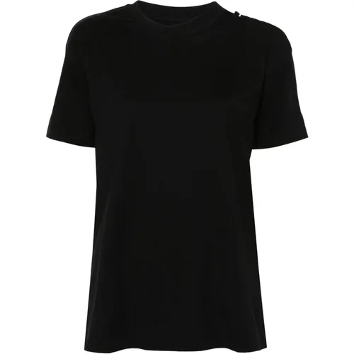 Lässiges Baumwoll T-Shirt , Damen, Größe: XS - MM6 Maison Margiela - Modalova