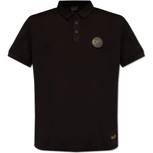 Polo shirt with logo , male, Sizes: XL, 2XL, L, M - Emporio Armani EA7 - Modalova