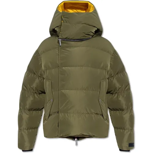 Down Jackets, male, , Size: XL Down Jacket with Hood - Dsquared2 - Modalova