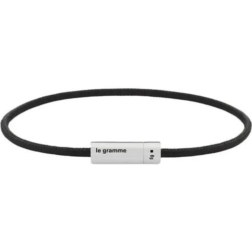 Bracelets, unisex, , Size: S 5g Nato cable bracelet - Le Gramme - Modalova