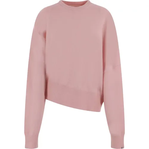 Asymmetric Cashmere Sweater , female, Sizes: ONE SIZE - Extreme Cashmere - Modalova