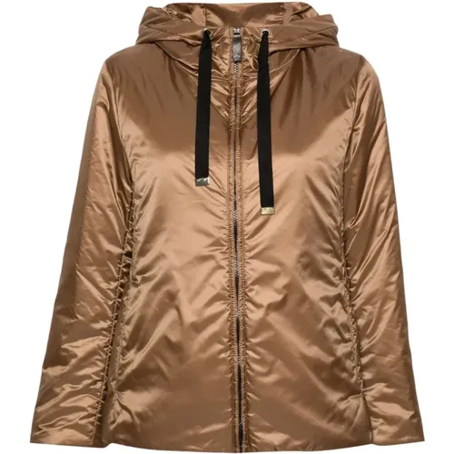 Gepolsterte Jacke Kordelzug Kapuze , Damen, Größe: M - Max Mara - Modalova