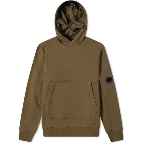 Diagonal Felus Hooded Sweatshirt , male, Sizes: L - C.P. Company - Modalova