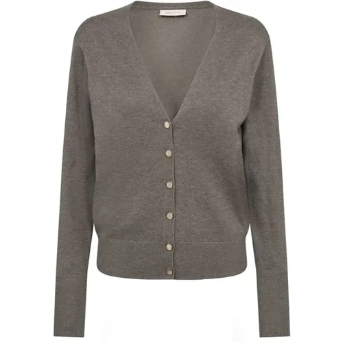 Soft and Stylish Katie Cardigan , female, Sizes: L, M - Freequent - Modalova