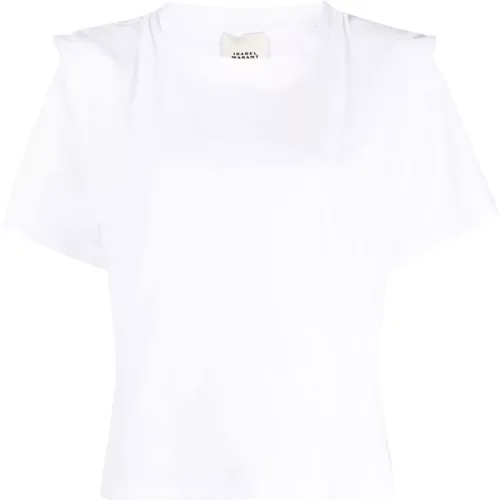 Weißes Zelitos Tee Shirt , Damen, Größe: M - Isabel Marant Étoile - Modalova