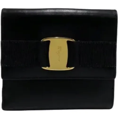 Pre-owned Wallets, female, , Size: ONE SIZE Pre-owned Leather wallets - Salvatore Ferragamo Pre-owned - Modalova