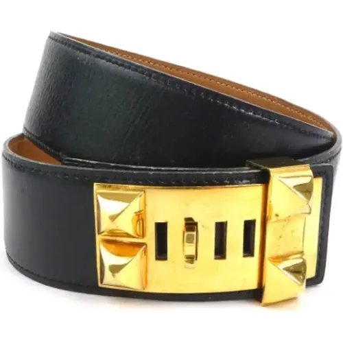 Pre-owned Belts, female, , Size: ONE SIZE Pre-owned Leather belts - Hermès Vintage - Modalova