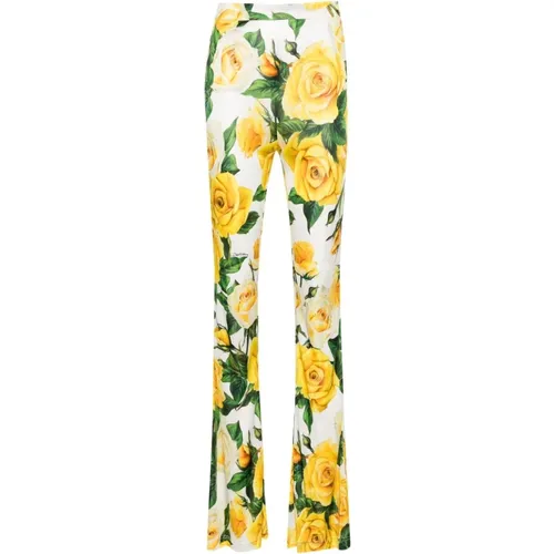 Stylish Pantalone Trousers , female, Sizes: M - Dolce & Gabbana - Modalova