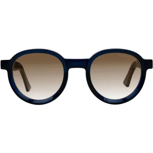 Sunglasses, unisex, , Size: ONE SIZE Classic Navy Sunglasses with Brown Lens - Cutler And Gross - Modalova