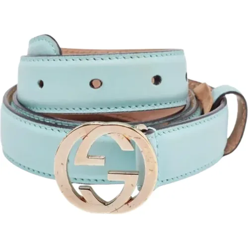 Pre-owned Belts, female, , Size: ONE SIZE Pre-owned Leather belts - Gucci Vintage - Modalova