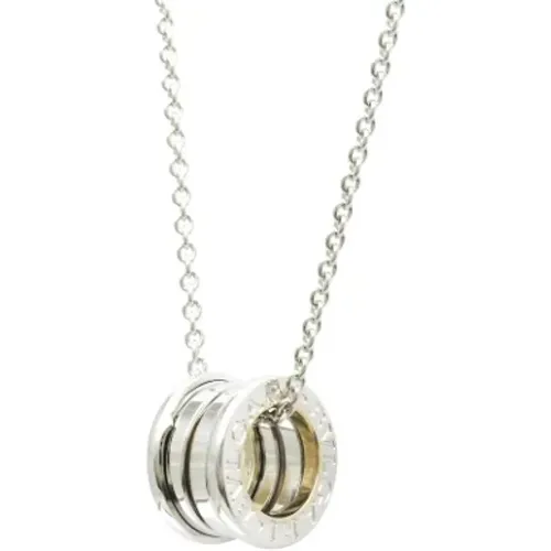 Pre-owned Jewellery, female, , Size: ONE SIZE Pre-owned White Gold necklaces - Bvlgari Vintage - Modalova