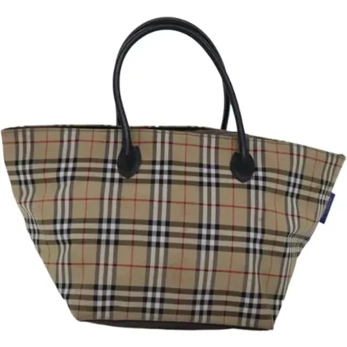 Pre-owned Tote Bags, female, , Size: ONE SIZE Pre-owned Canvas handbags - Burberry Vintage - Modalova