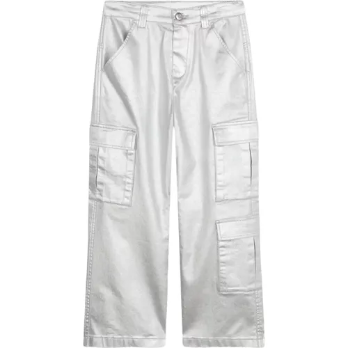 Metallic Light Grey Denim Jeans - Hugo Boss - Modalova