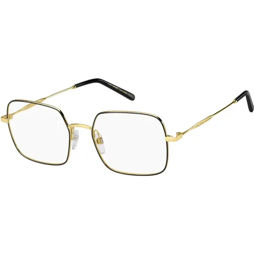 Glasses, unisex, , Size: 54 MM Black Gold Eyewear Frames - Marc Jacobs - Modalova