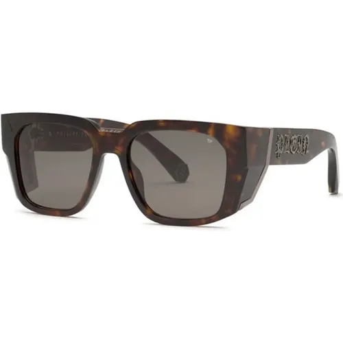 Stylish Sunglasses with Grey/Green Lenses , female, Sizes: 54 MM - Philipp Plein - Modalova