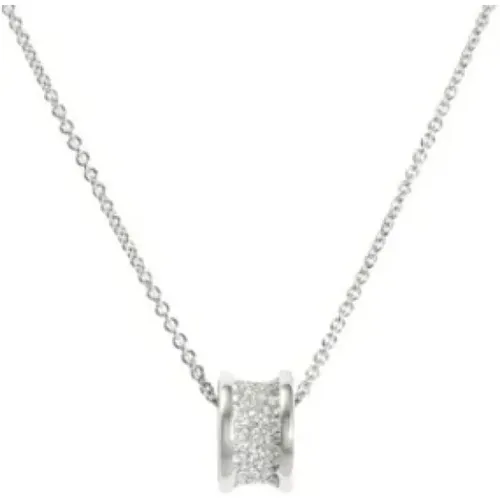 Pre-owned Jewellery, female, , Size: ONE SIZE Pre-owned White Gold necklaces - Bvlgari Vintage - Modalova