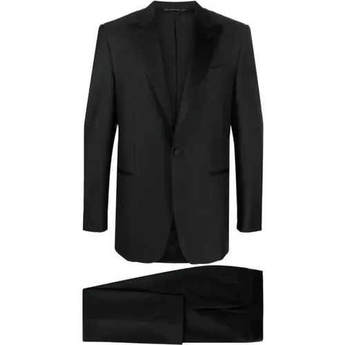 Clic Wool Tuxedo Suit , male, Sizes: M, L, 2XL - Canali - Modalova