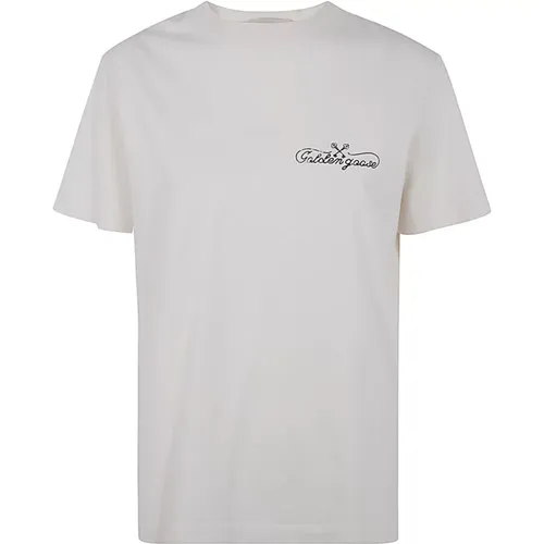 Heritage Journey Logo T-Shirt , Damen, Größe: XS - Golden Goose - Modalova