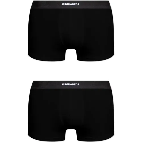 Bottoms, male, , Size: L Two-pack boxer shorts - Dsquared2 - Modalova