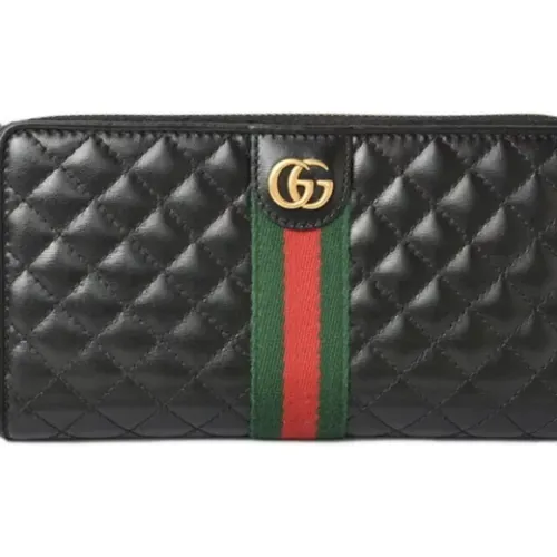 Pre-owned Wallets, male, , Size: ONE SIZE Pre-owned Leather wallets - Gucci Vintage - Modalova