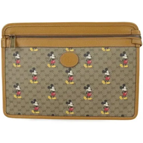 Pre-owned Wallets, female, , Size: ONE SIZE Pre-owned Canvas gucci-bags - Gucci Vintage - Modalova