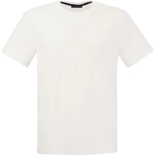Weiße T-Shirts und Polos , Herren, Größe: M - Fay - Modalova