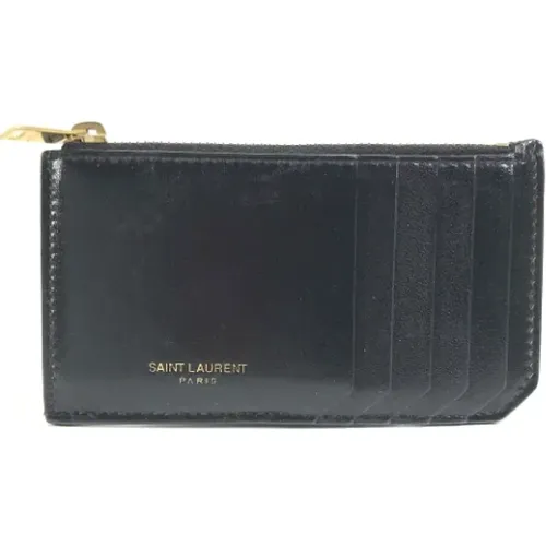 Pre-owned Wallets, male, , Size: ONE SIZE Pre-owned Leather wallets - Yves Saint Laurent Vintage - Modalova